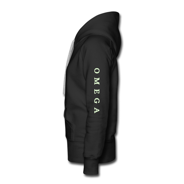 Alpha + Omega White Women’s Premium Hoodie - black