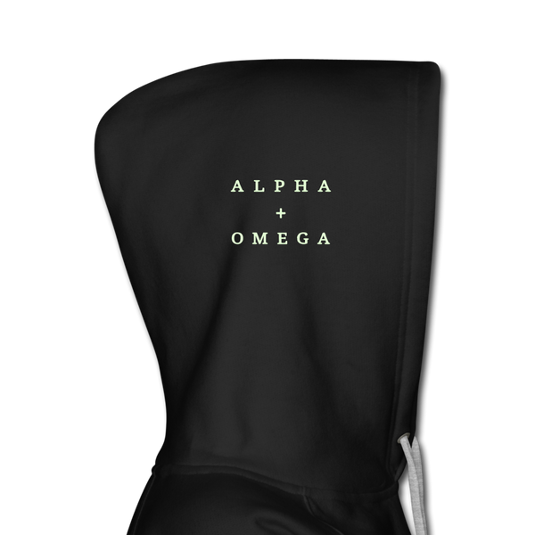 Alpha + Omega White Women’s Premium Hoodie - black