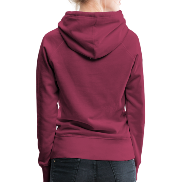 Alpha + Omega White Women’s Premium Hoodie - burgundy