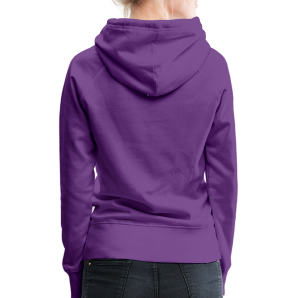 Alpha + Omega White Women’s Premium Hoodie - purple