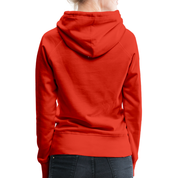 Alpha + Omega White Women’s Premium Hoodie - red