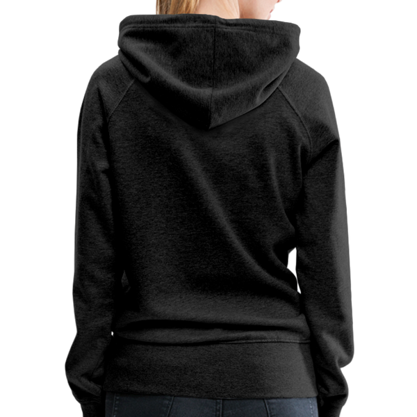 Alpha + Omega White Women’s Premium Hoodie - charcoal gray