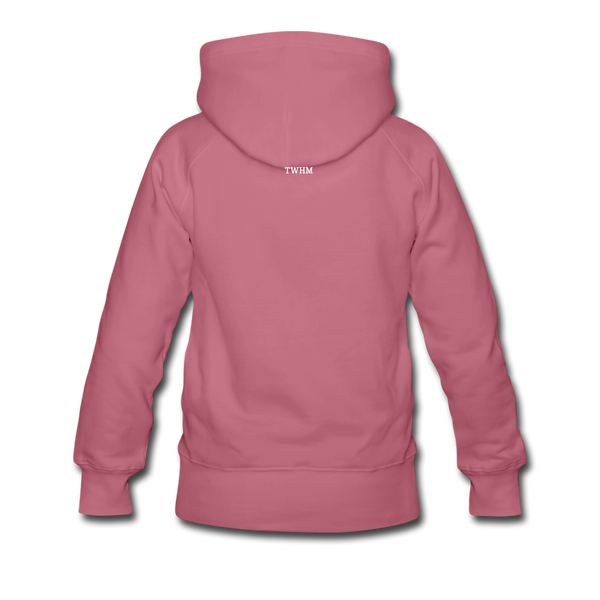 Alpha + Omega White Women’s Premium Hoodie - mauve