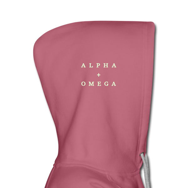 Alpha + Omega White Women’s Premium Hoodie - mauve