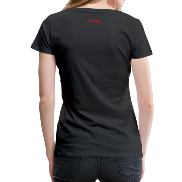 Alpha + Omega Red Women’s Premium T-Shirt - black