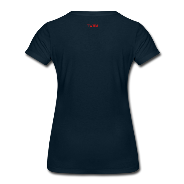 Alpha + Omega Red Women’s Premium T-Shirt - deep navy