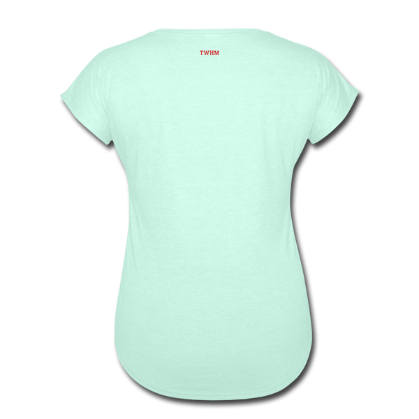 Alpha + Omega Red Women's Tri-Blend V-Neck T-Shirt - mint