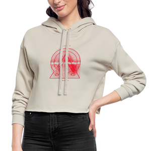 Alpha + Omega Red Women's Cropped Hoodie - dust