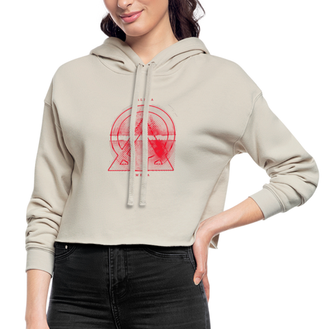 Alpha + Omega Red Women's Cropped Hoodie - dust