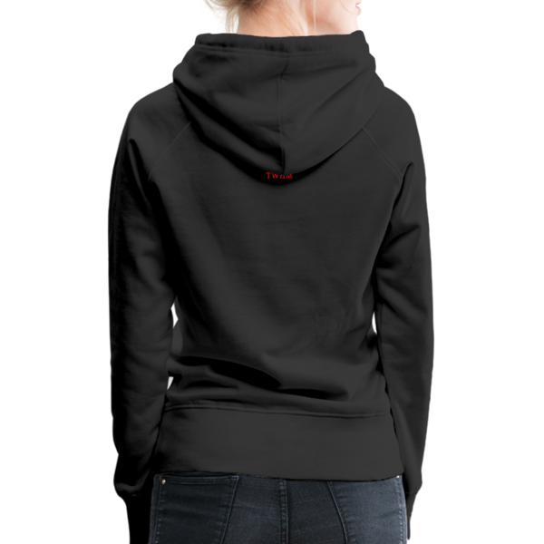 Alpha + Omega Red Women’s Premium Hoodie - black