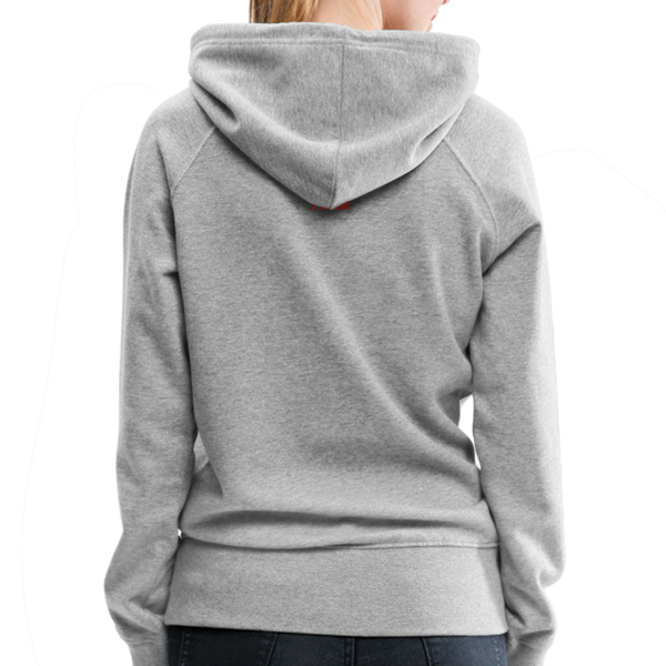 Alpha + Omega Red Women’s Premium Hoodie - heather gray