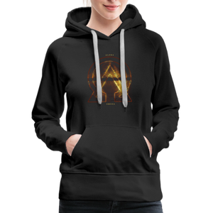 Alpha + Omega Fire Women’s Premium Hoodie - black