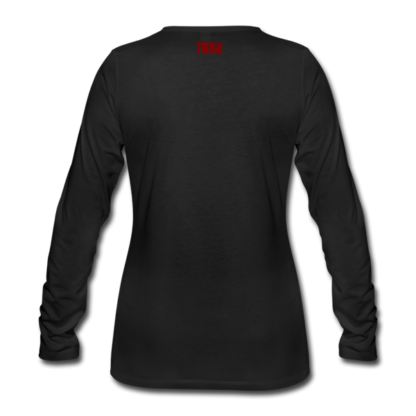 REPENT Blood Red Letter Women's Premium Long Sleeve T-Shirt - black