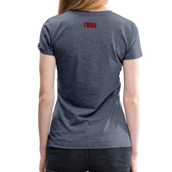 REPENT Blood Red Letter Women’s Premium T-Shirt - heather blue