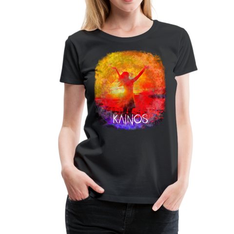 KAINOS Daughter of Yahweh Women’s Premium T-Shirt - black