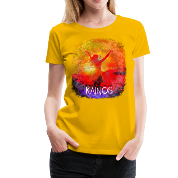 KAINOS Daughter of Yahweh Women’s Premium T-Shirt - sun yellow