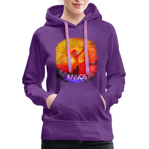 KAINOS Daughter of Yahweh Women’s Premium Hoodie - purple