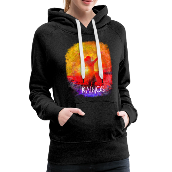 KAINOS Daughter of Yahweh Women’s Premium Hoodie - charcoal gray