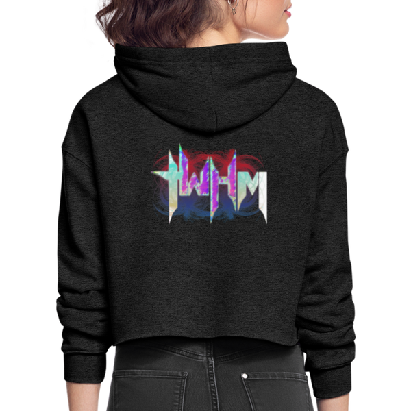 KAINOS Daughter of Yahweh Women's Bella + Canvas Cropped Hoodie - deep heather