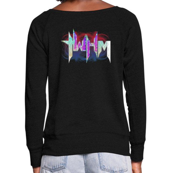 KAINOS Daughter of Yahweh Women's Bella + Canvas Wideneck Sweatshirt - black