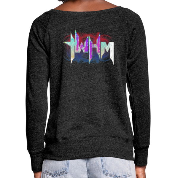 KAINOS Daughter of Yahweh Women's Bella + Canvas Wideneck Sweatshirt - heather black