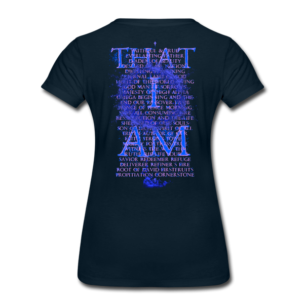 Names of God Water Edition Women’s Premium T-Shirt - deep navy