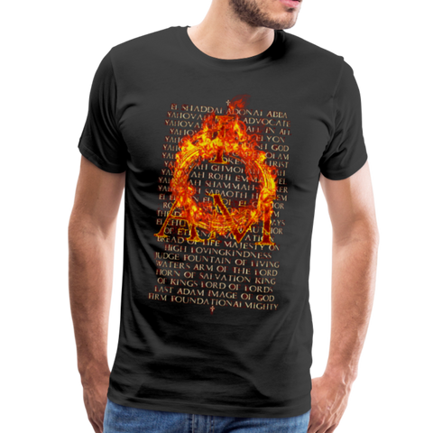 Names of God Inferno Edition Men's Premium T-Shirt - black