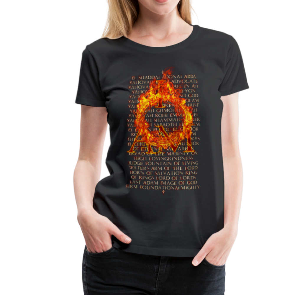 Names of God Inferno Edition Women’s Premium T-Shirt - black