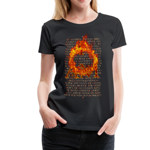 Names of God Inferno Edition Women’s Premium T-Shirt - black