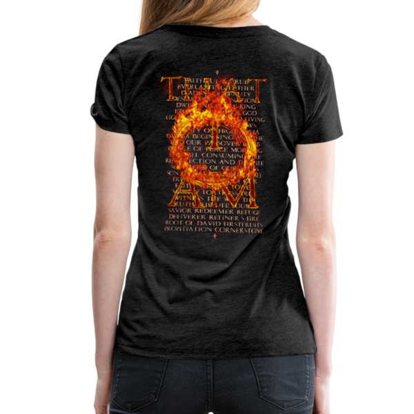 Names of God Inferno Edition Women’s Premium T-Shirt - charcoal gray