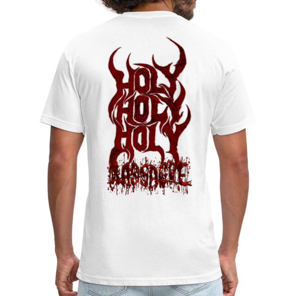 GAM Holy Holy Holy Massacre Fitted Cotton/Poly T-Shirt by Next Level - white