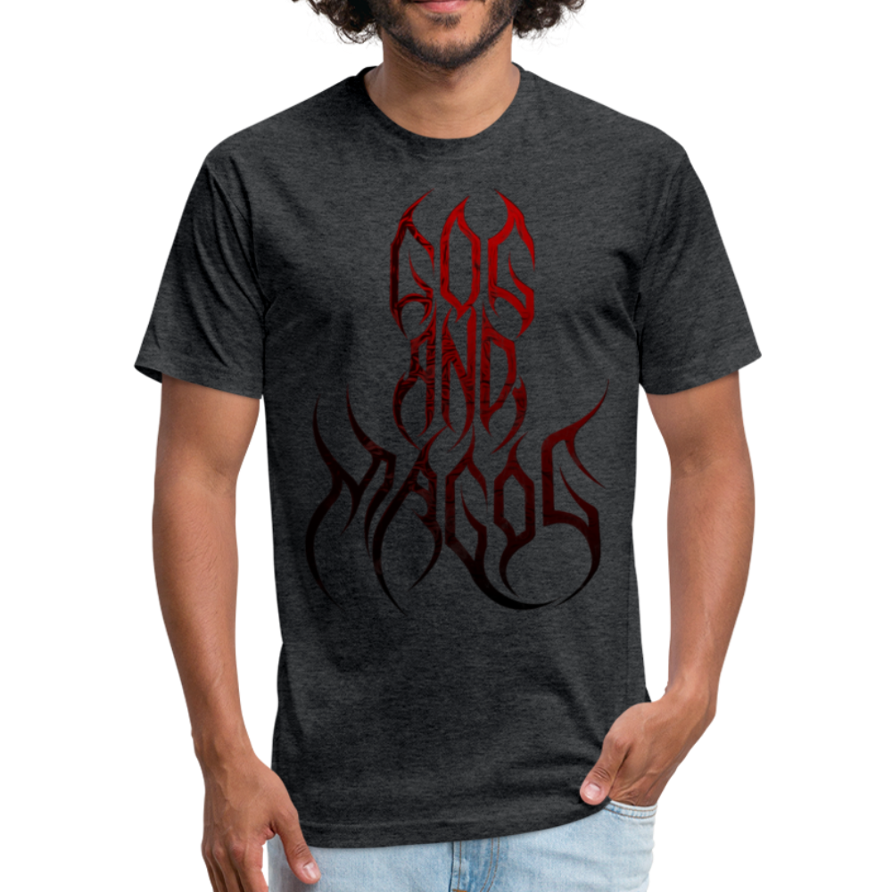 GAM Holy Holy Holy Massacre Fitted Cotton/Poly T-Shirt by Next Level - heather black