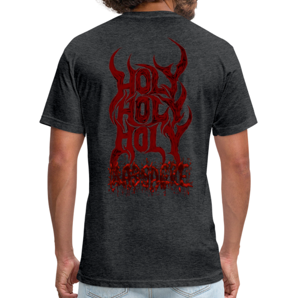 GAM Holy Holy Holy Massacre Fitted Cotton/Poly T-Shirt by Next Level - heather black