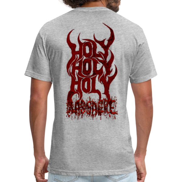 GAM Holy Holy Holy Massacre Fitted Cotton/Poly T-Shirt by Next Level - heather gray