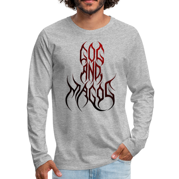 GAM Holy Holy Holy Massacre Men's Premium Long Sleeve T-Shirt - heather gray