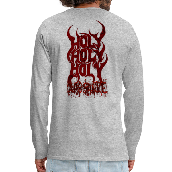 GAM Holy Holy Holy Massacre Men's Premium Long Sleeve T-Shirt - heather gray