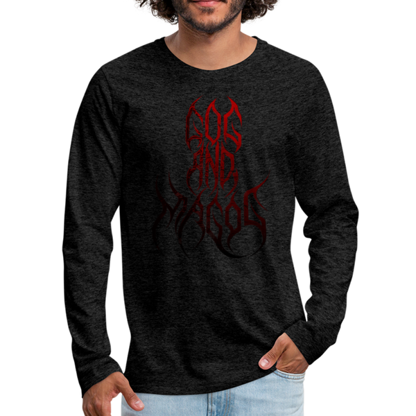 GAM Holy Holy Holy Massacre Men's Premium Long Sleeve T-Shirt - charcoal gray