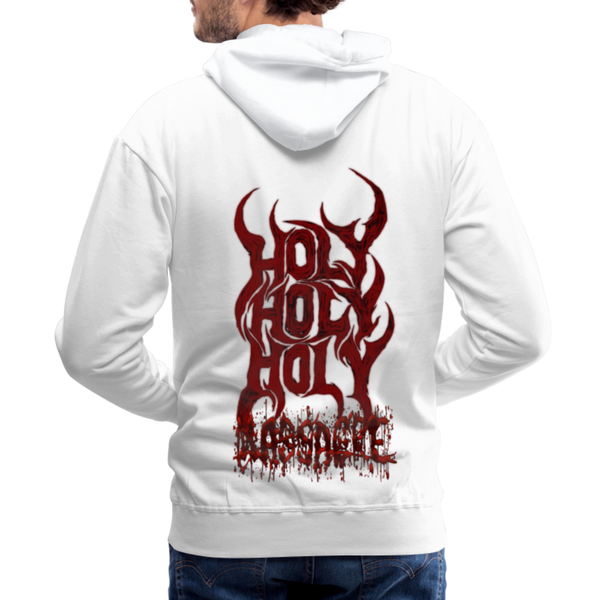 GAM Holy Holy Holy Massacre Men’s Premium Hoodie - white