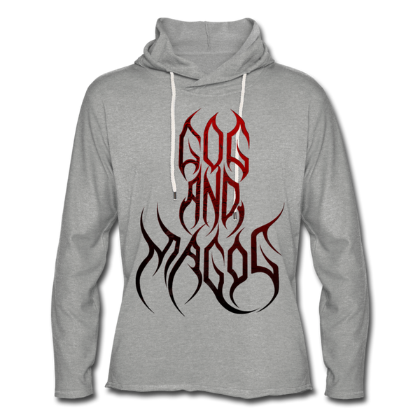 GAM Holy Holy Holy Massacre Unisex Lightweight Terry Hoodie - heather gray