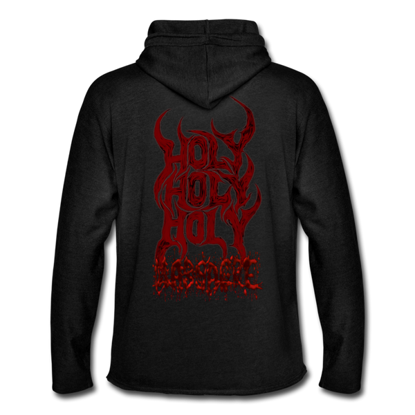 GAM Holy Holy Holy Massacre Unisex Lightweight Terry Hoodie - charcoal gray