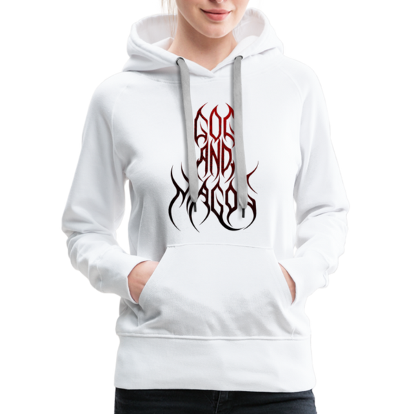 GAM Holy Holy Holy Massacre Women’s Premium Hoodie - white