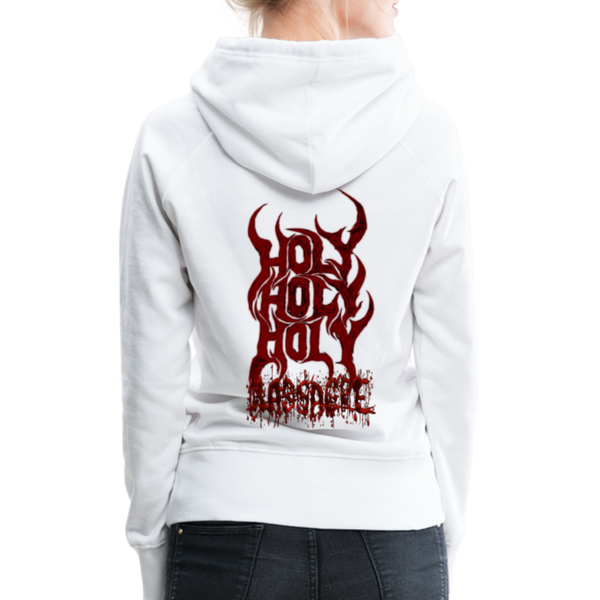 GAM Holy Holy Holy Massacre Women’s Premium Hoodie - white