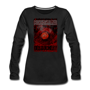 GAM Commercialized Debauchery Women's Premium Long Sleeve T-Shirt - black