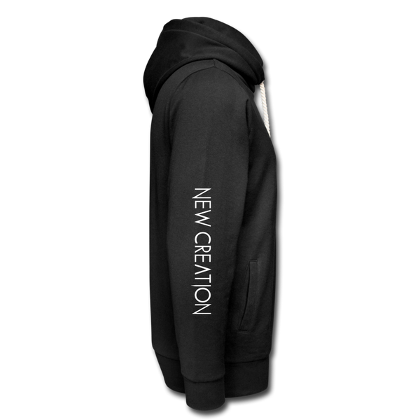 New Creation Shawl Collar Hoodie - black