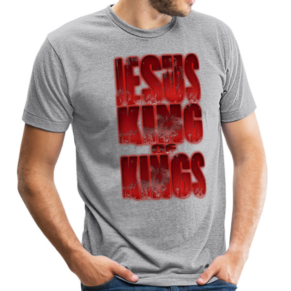 King Of Kings Bella + Canvas Unisex Tri-Blend T-Shirt - heather gray