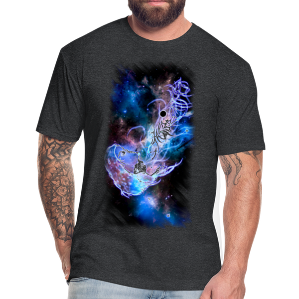 TWHM Starbreather Blue Fitted Cotton/Poly T-Shirt by Next Level - heather black