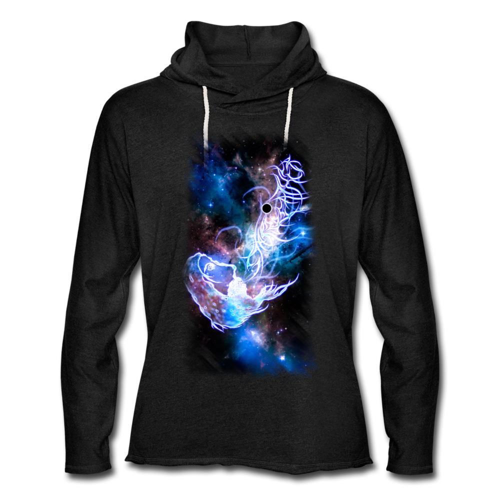 TWHM Starbreather Blue Unisex Lightweight Terry Hoodie - charcoal gray