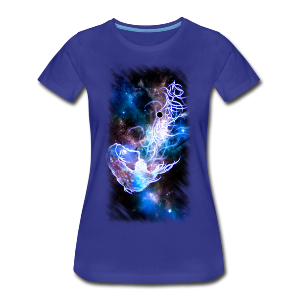 TWHM Starbreather Blue (Orange Sleeve Print) Women’s Premium T-Shirt - royal blue