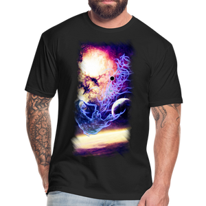 TWHM Starbreather Purple Fitted Cotton/Poly T-Shirt by Next Level - black