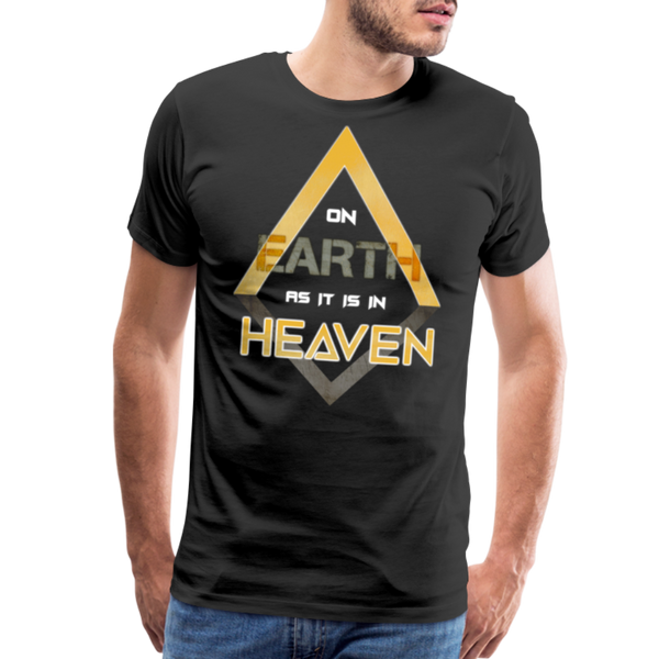 On Earth as it is in Heaven Men's Premium T-Shirt - black
